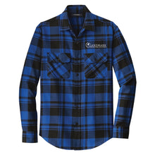 Load image into Gallery viewer, Landmark Men's Plaid Flannel Shirt
