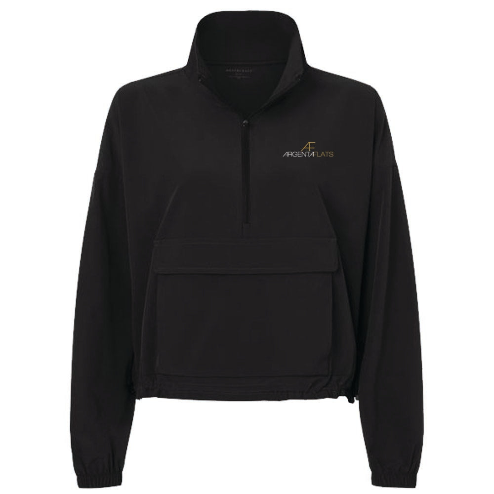 Engage Management Boxercraft Women's Stretch Woven Quarter-Zip Pullover