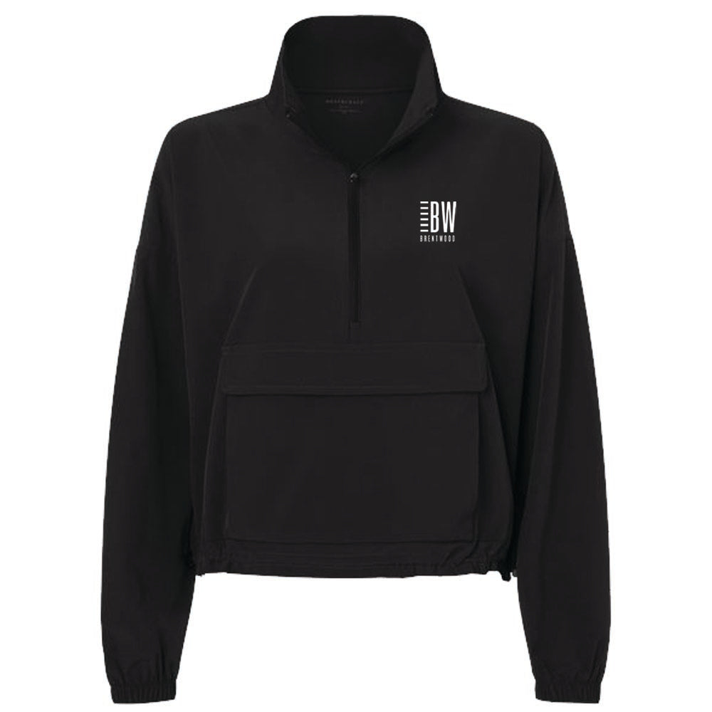 Engage Management Boxercraft Women's Stretch Woven Quarter-Zip Pullover