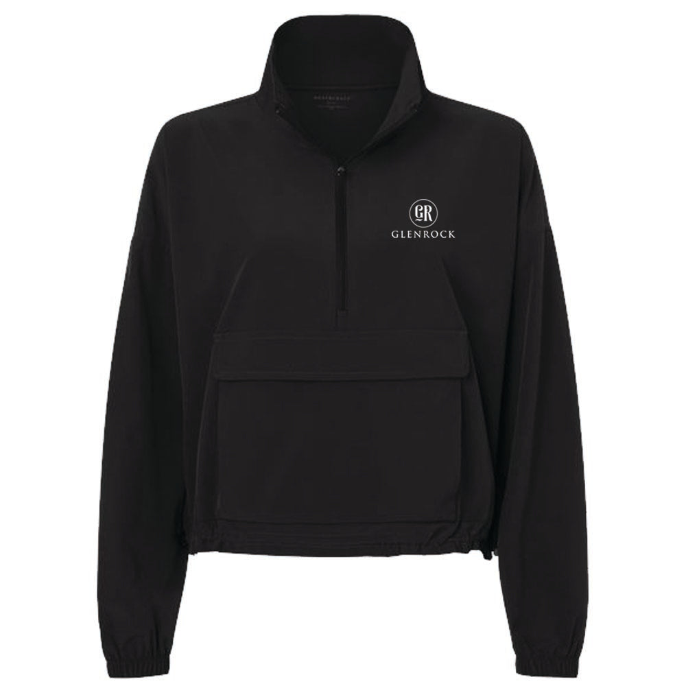 Engage Management Boxercraft Women's Stretch Woven Quarter-Zip Pullover