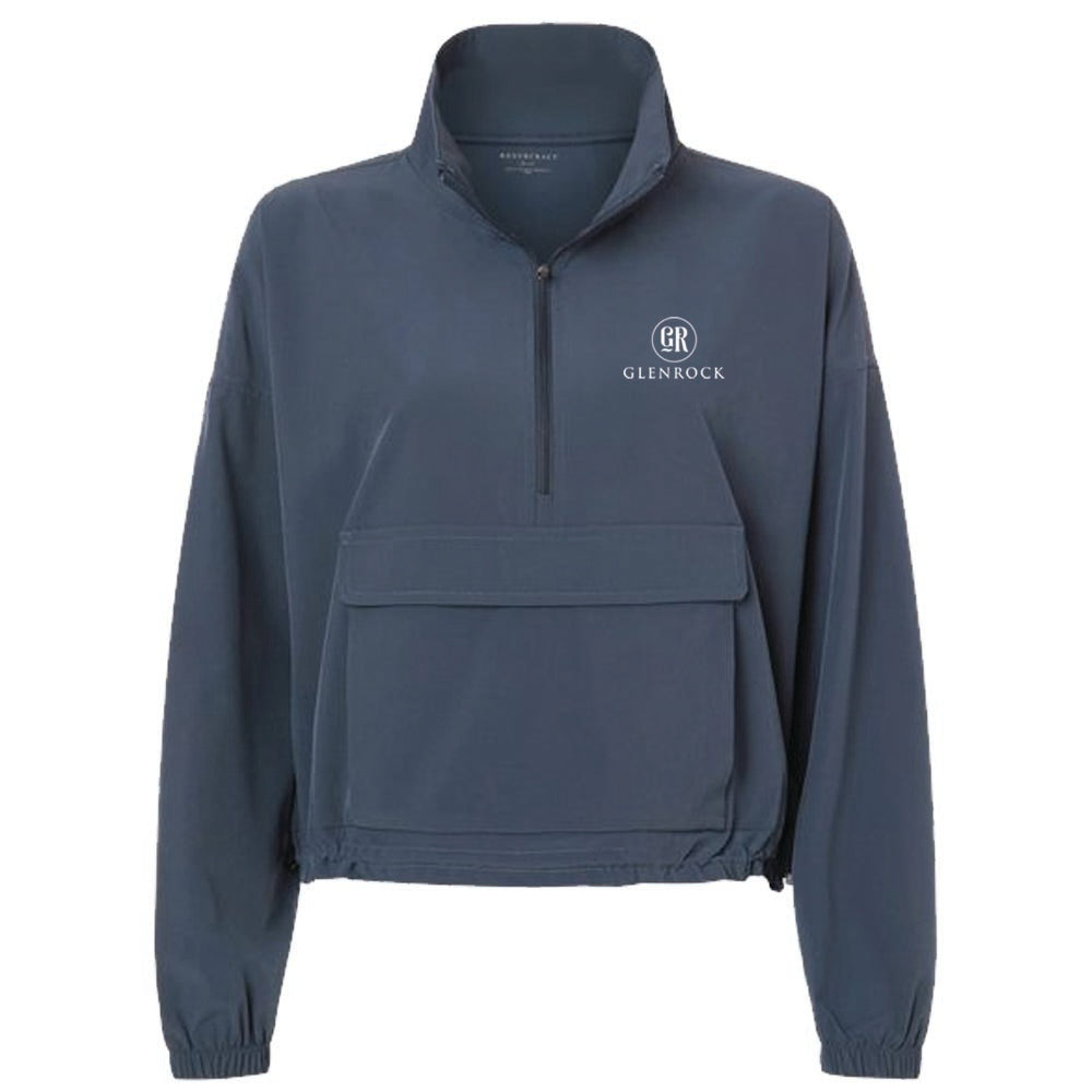 Engage Management Boxercraft Women's Stretch Woven Quarter-Zip Pullover