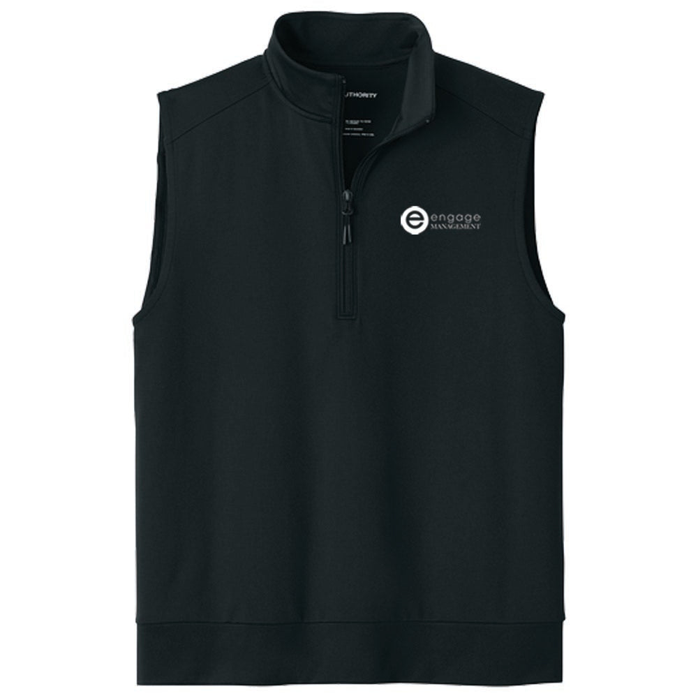 Engage Management Port Authority® C-FREE® Double Knit 1/4-Zip Vest