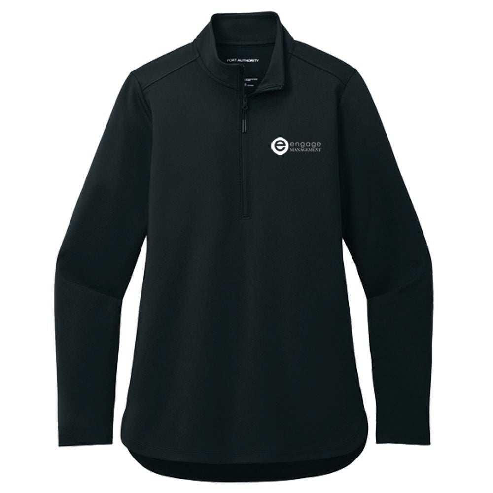 Engage Management Port Authority® Women's C-FREE® Double Knit 1/4-Zip
