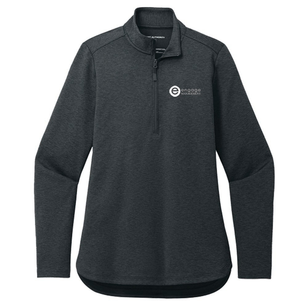 Engage Management Port Authority® Women's C-FREE® Double Knit 1/4-Zip