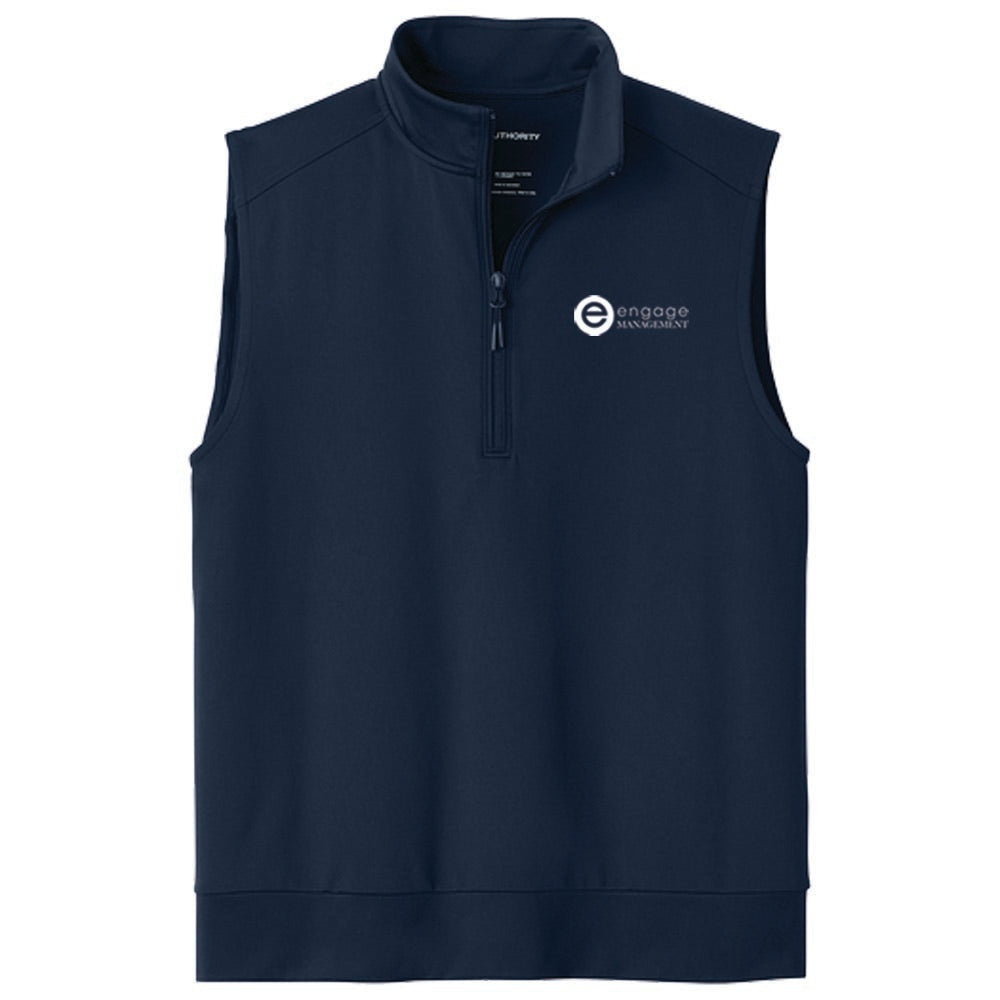 Engage Management Port Authority® C-FREE® Double Knit 1/4-Zip Vest