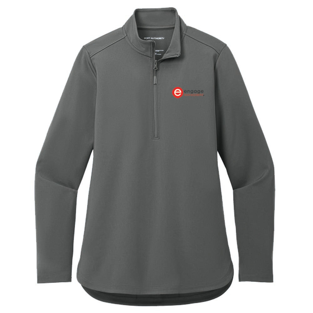 Engage Management Port Authority® Women's C-FREE® Double Knit 1/4-Zip