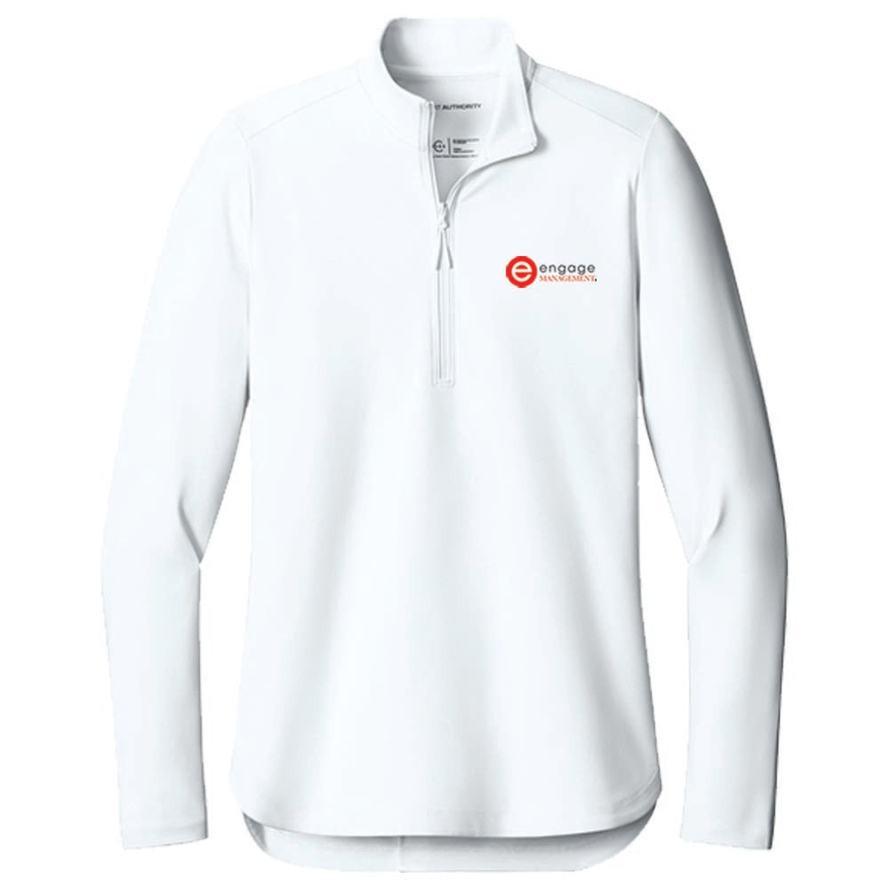 Engage Management Port Authority® Women's C-FREE® Double Knit 1/4-Zip