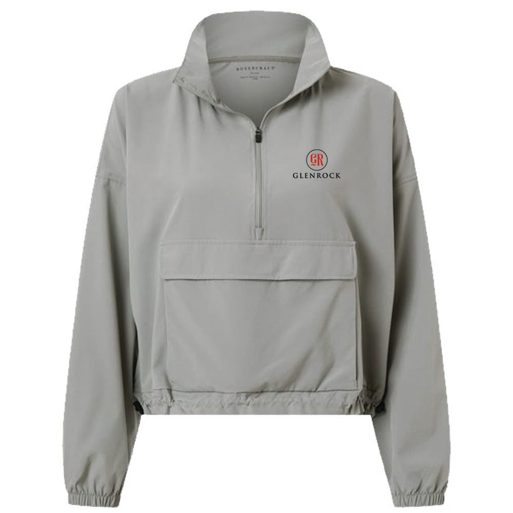 Engage Management Boxercraft Women's Stretch Woven Quarter-Zip Pullover