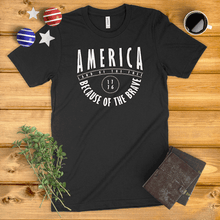 Load image into Gallery viewer, America Land of the Free, Because of the Brave Ladies&#39; T-Shirt
