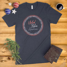 Load image into Gallery viewer, United States of America Circle Wreath Ladies&#39; T-Shirt

