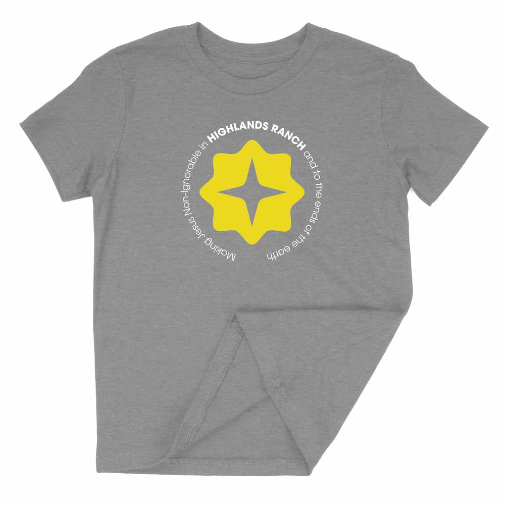 Calvary Highlands Ranch Youth T-Shirt (Full Front)