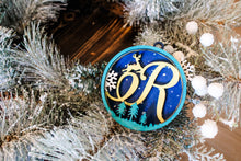 Load image into Gallery viewer, Round Initial Ornament
