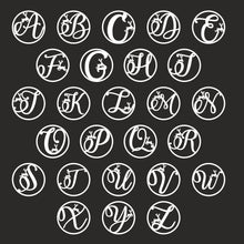 Load image into Gallery viewer, Round Initial Ornament
