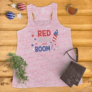Red, White & Boom Ladies' Tank Top