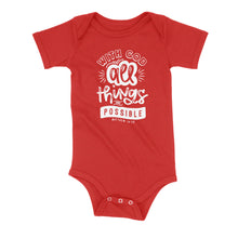 Load image into Gallery viewer, All Things Are Possible Onesie
