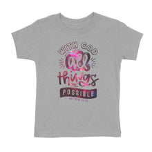 Load image into Gallery viewer, All Things Are Possible Pink Galaxy Kids&#39; T-Shirt
