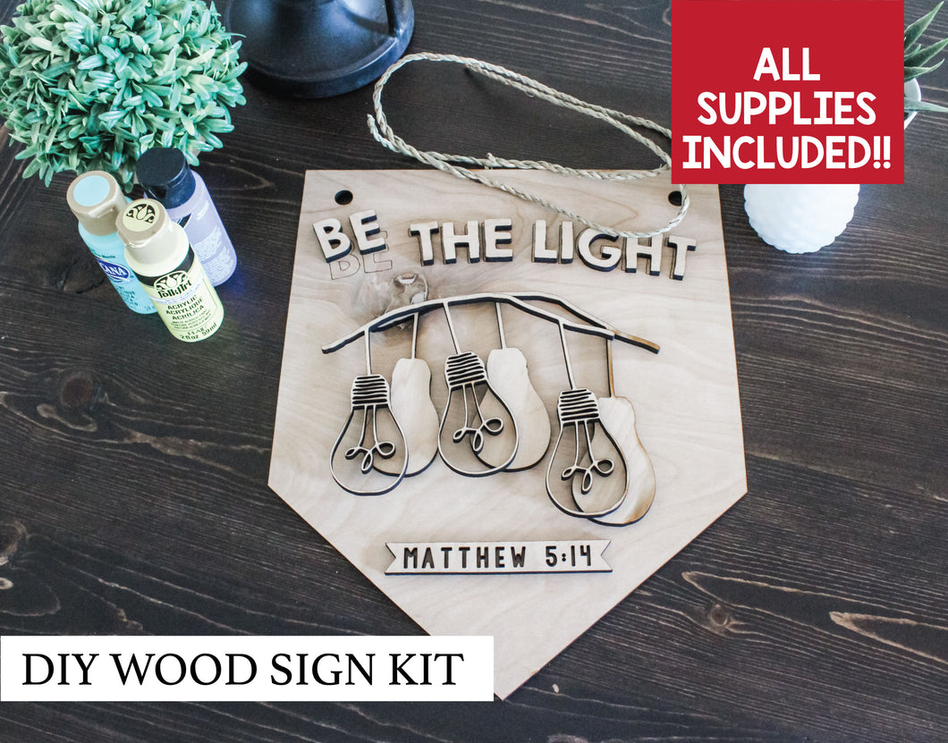DIY Be The Light Pendant