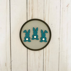 Bunnies Insert for Shiplap Circle Frame