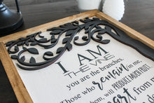 Load image into Gallery viewer, I Am the Vine Wood Sign
