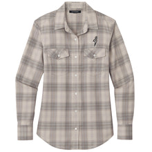 Load image into Gallery viewer, Plains Gold Ladies&#39; Full Button Plaid Shirt
