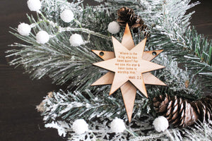 Nativity Star Ornament
