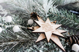 Nativity Star Ornament