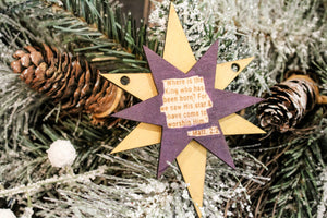 Nativity Star Ornament
