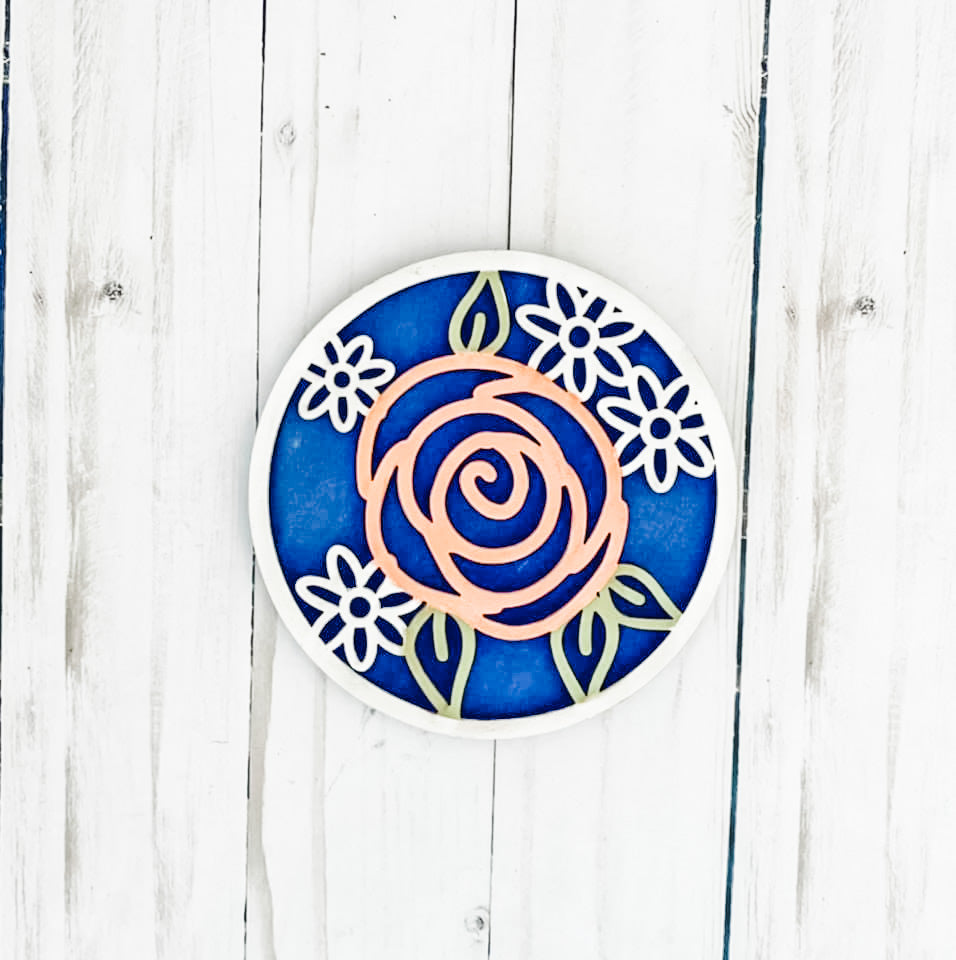 May Flowers Insert for Shiplap Circle Frame
