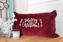Load image into Gallery viewer, Merry Christmas Velvet Pillow Cover
