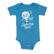 Load image into Gallery viewer, Never Stop Exploring Onesie
