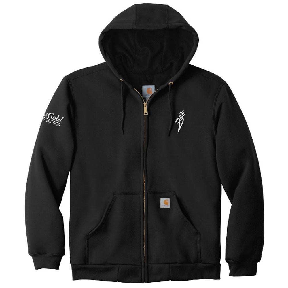 Plains Gold Carhartt® Rain Defender® Paxton Heavyweight Hooded Zip-Front Sweatshirt