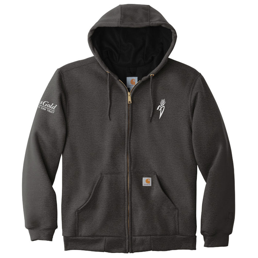 Plains Gold Carhartt® Rain Defender® Paxton Heavyweight Hooded Zip-Front Sweatshirt
