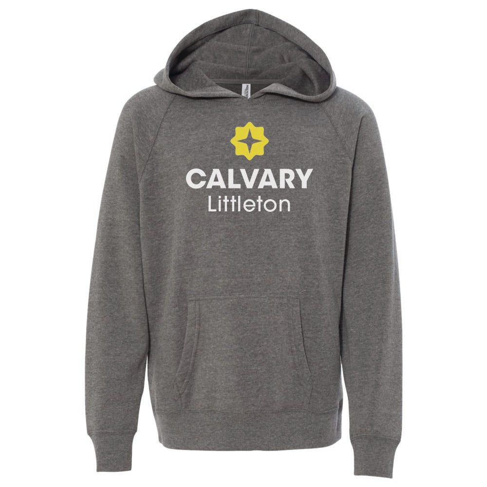 Calvary Littleton Toddler & Youth Hooded Sweatshirt (Full Front)