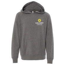Load image into Gallery viewer, Calvary Littleton Toddler &amp; Youth Hooded Sweatshirt (Left Chest)
