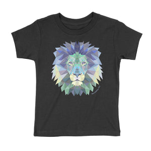 Geometric Blue Lion, Revelation 5:5 Kids' T-Shirt