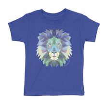 Load image into Gallery viewer, Geometric Blue Lion, Revelation 5:5 Kids&#39; T-Shirt
