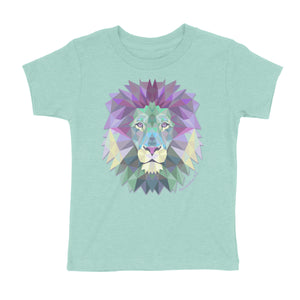 Geometric Purple Lion, Revelation 5:5 Kids' T-Shirt