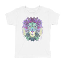 Load image into Gallery viewer, Geometric Purple Lion, Revelation 5:5 Kids&#39; T-Shirt
