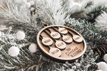 Load image into Gallery viewer, Round Family Name Ornament
