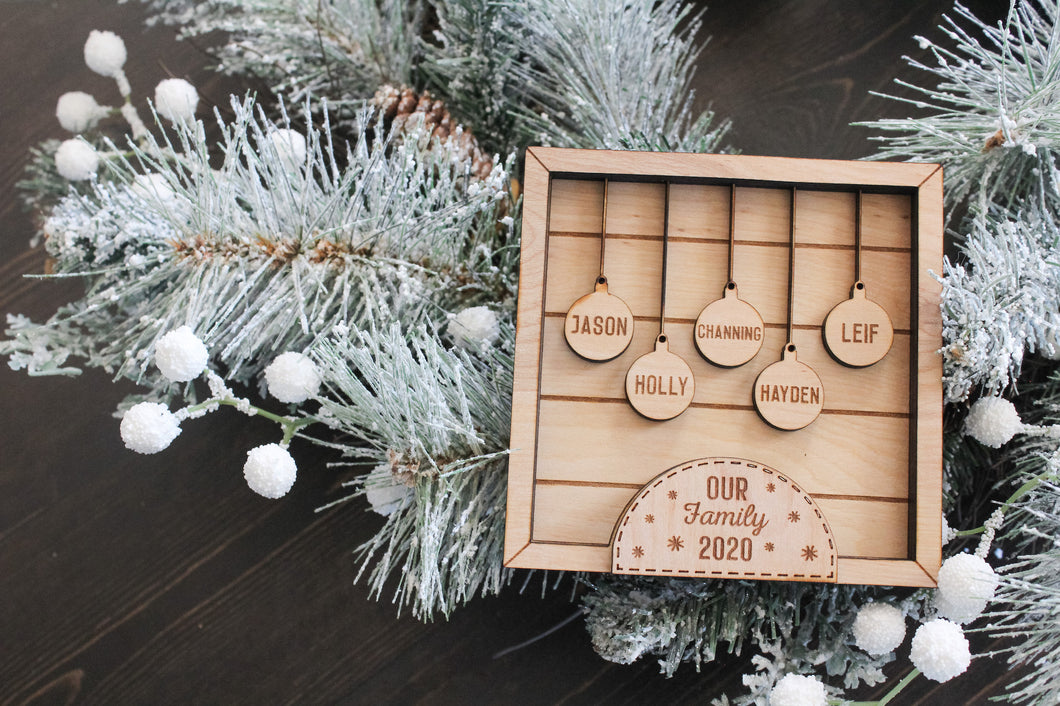 Square Shiplap Family Name Sign