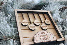Load image into Gallery viewer, Square Shiplap Family Name Sign
