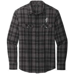 Plains Gold Men's Full Button Plaid Shirt