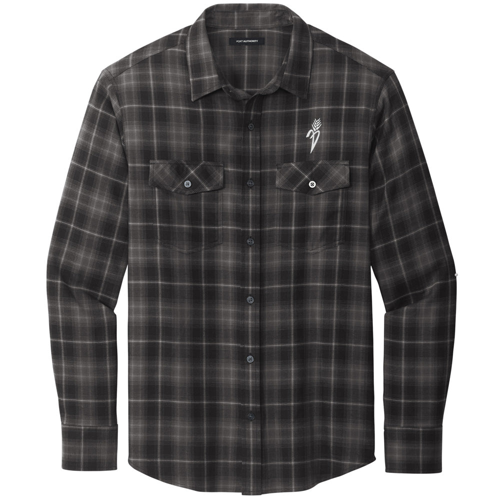 Plains Gold Men's Full Button Plaid Shirt