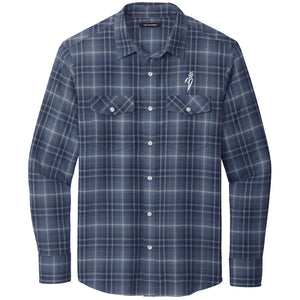 Plains Gold Men's Full Button Plaid Shirt
