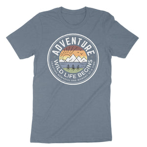 Wild Life Begins Men's T-shirt
