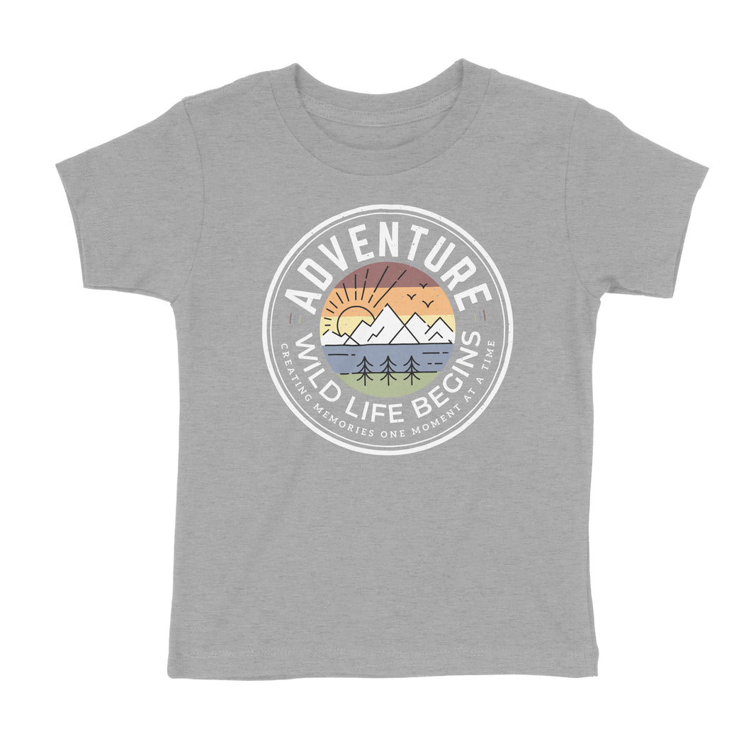 Wild Life Begins Orange Sunset Kids' T-Shirt