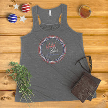 Load image into Gallery viewer, United States of America Circle Wreath Ladies&#39; Tank Top
