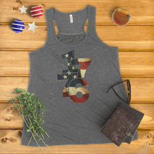 Load image into Gallery viewer, 1776 Vintage American Flag Ladies&#39; Tank Top
