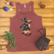 Load image into Gallery viewer, 1776 Vintage American Flag Ladies&#39; Tank Top
