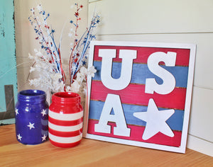 DIY 3D USA Shiplap Sign Kit